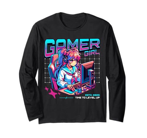 Gamer Girl Gaming Konsole PC Zockerin Zocken Mädchen Langarmshirt Gamer Girl Gaming Konsole PC Zockerin Zocken Mädchen Langarmshirt von Gamer Girl Video Gaming Konsole PC Mädchen Zocken