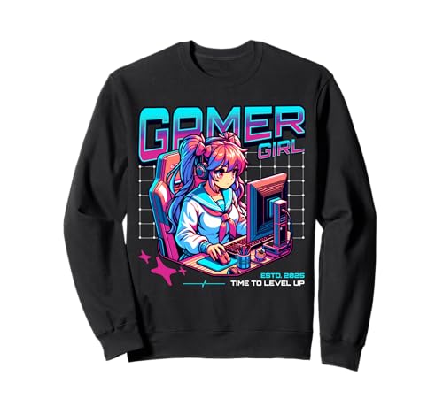 Gamer Girl Gaming Konsole PC Zockerin Zocken Mädchen Sweatshirt Gamer Girl Gaming Konsole PC Zockerin Zocken Mädchen Sweatshirt von Gamer Girl Video Gaming Konsole PC Mädchen Zocken