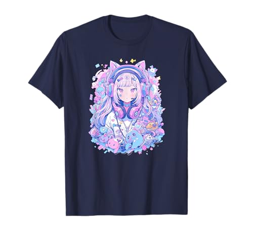 Gamer Girl funny Pastel Japan Anime Streamer Japanisch T-Shirt Gamer Girl funny Pastel Japan Anime Streamer Japanisch T-Shirt von Gamer Girl in Pastel Anime aesthetic Gaming