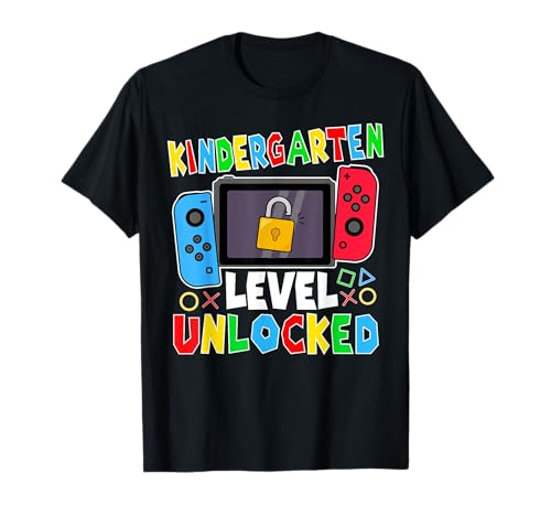 Kindergarten Level Unlocked Gamer Back to School Boy T-Shirt von Gamer Happy First Day Of School Boys