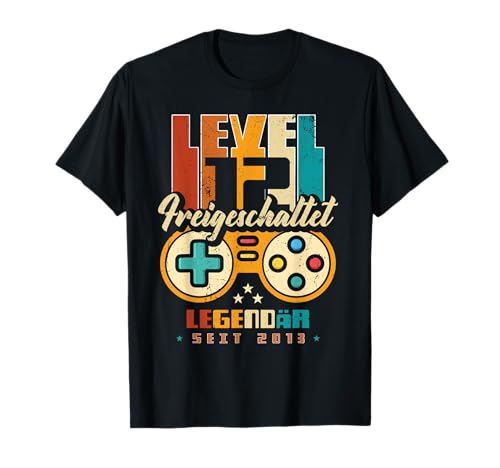 Level 12 Jahre Junge Geburtstag Gamer Jungs Zocker 2013 T-Shirt von Gamer Jungs Geburtstag Junge Geschenkideen 2025