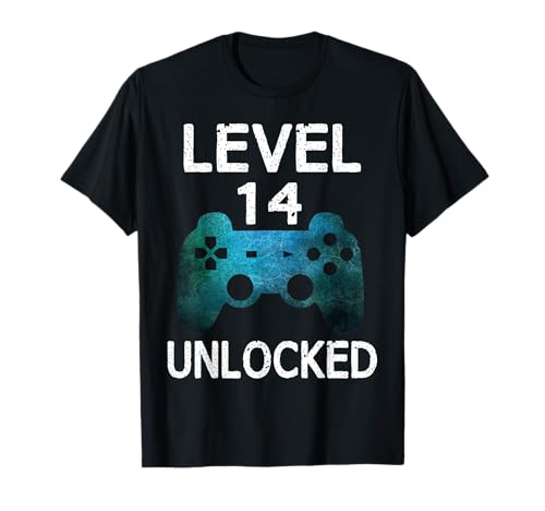 Level 14 Unlocked 14 Geburtstag Gamer Gaming Geschenk Jungen T-Shirt Level 14 Unlocked 14 Geburtstag Gamer Gaming Geschenk Jungen T-Shirt von Gamer Level Geburtstag Store