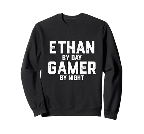 Ethan Gamer Halloween Gaming Kostüm für Männer mit dem Namen Ethan Sweatshirt von Gamer Life Designs