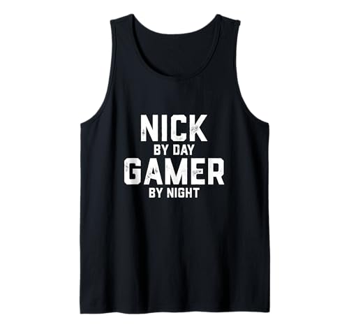 Herren Nick Gamer Halloween Gaming Kostüm Gen Z Millennial Nick Tank Top von Gamer Life Designs
