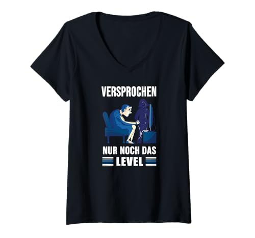 Damen Gamer PC Games Gaming Konsolen zocken Zocker Gamer T-Shirt mit V-Ausschnitt Damen Gamer PC Games Gaming Konsolen zocken Zocker Gamer T-Shirt mit V-Ausschnitt von Gamer PC set Games Zubehör Geschenke Shirts