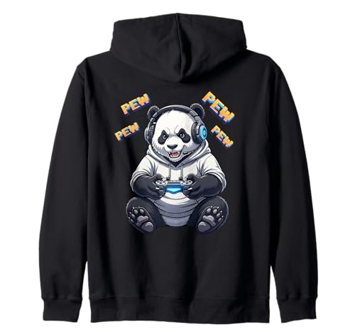 Lustiger Panda Gamer Pew Grafik für Jungen Herren Kinder Teenager Kapuzenjacke Lustiger Panda Gamer Pew Grafik für Jungen Herren Kinder Teenager Kapuzenjacke von Gamer Panda Pew Video Game Graphic Tees