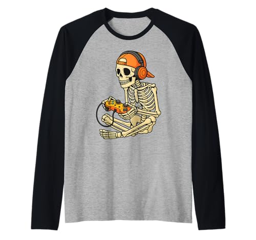 Skelett Gamer Halloween Videospiel Shirt für Jungen & Herren Raglan Skelett Gamer Halloween Videospiel Shirt für Jungen & Herren Raglan von Gamer Skeleton Halloween Shirts & Gifts
