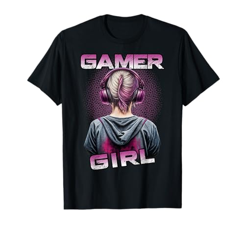 Gamer Girl für Mädchen und Frauen Zocker T-Shirt Gamer Girl für Mädchen und Frauen Zocker T-Shirt von Gamer Spruch Geschenke mit Controller für Zocker