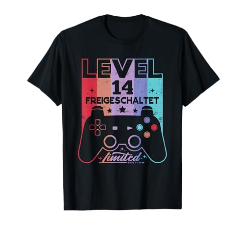 14 Jahre Junge Mädchen Gamer Gaming Controller 14 Geburtstag T-Shirt 14 Jahre Junge Mädchen Gamer Gaming Controller 14 Geburtstag T-Shirt von Gamer T-Shirt Geschenke Geburtstag Junge Mädchen