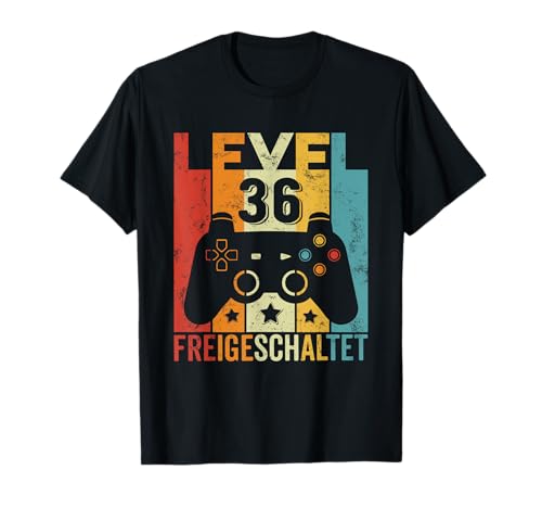 36 Geburtstag Gamer Herren Damen 36 Jahre Vintage Gaming T-Shirt 36 Geburtstag Gamer Herren Damen 36 Jahre Vintage Gaming T-Shirt von Gamer T-Shirt Geschenke Männer Frauen Geburtstag