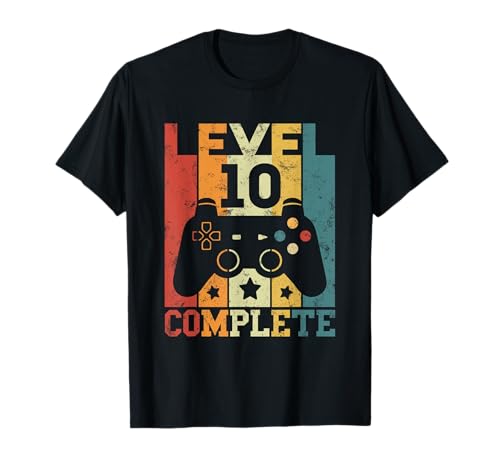 10 Geburtstag Junge Mädchen 10 Jahre Gaming Gamer Geschenke T-Shirt von Gamer T-Shirts & Geschenke für Kinder Herren Damen