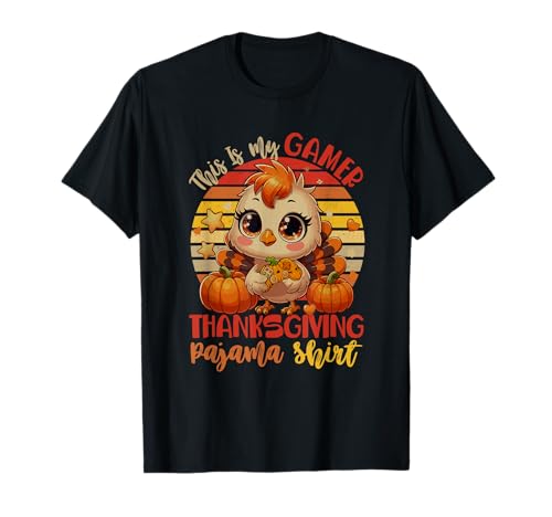 Vintage My Gamer Thanksgiving Pajama Shirt Turkey Lover Kids T-Shirt Vintage My Gamer Thanksgiving Pajama Shirt Turkey Lover Kids T-Shirt von Gamer Thanksgiving Costume