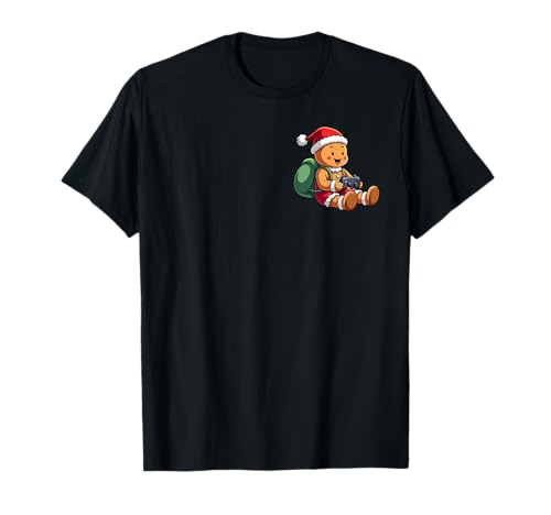Gamer Weihnachtspyjama Kinder Jungen Weihnacht Lebkuchenmann T-Shirt Gamer Weihnachtspyjama Kinder Jungen Weihnacht Lebkuchenmann T-Shirt von Gamer-Weihnachtshemden und -Pyjamas für Jungen und