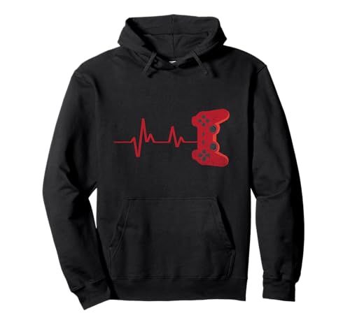 Herzschlag Controller Jungs Konsole Zocken Computer Pullover Hoodie Herzschlag Controller Jungs Konsole Zocken Computer Pullover Hoodie von Gamer Zocker Nerd Level Gaming Geek dont Frau Mann
