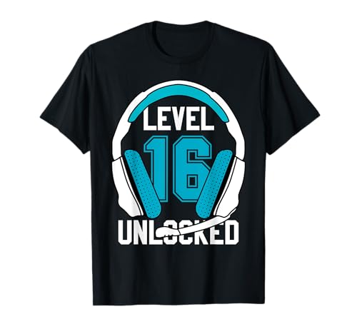16. Geburtstag Cooles Gamer Jungen Männer Level 16 Complete T-Shirt von Gamer & Zocker Geburtstag Geschenke Männer Jungen