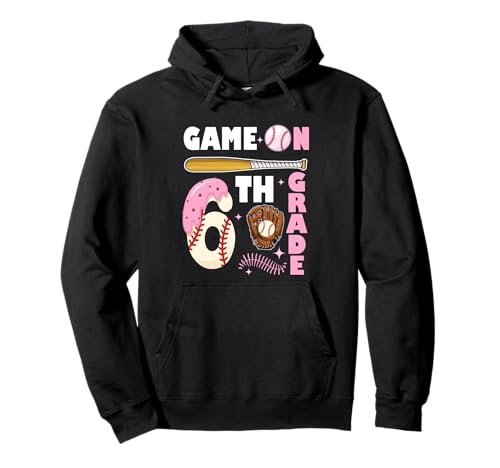 Lustige Spiele auf Baseball Drip Ice Cream der sechsten Klasse für Kinder und Jungen Pullover Hoodie Lustige Spiele auf Baseball Drip Ice Cream der sechsten Klasse für Kinder und Jungen Pullover Hoodie von Games On 6th Grade Baseball Lover Back To School