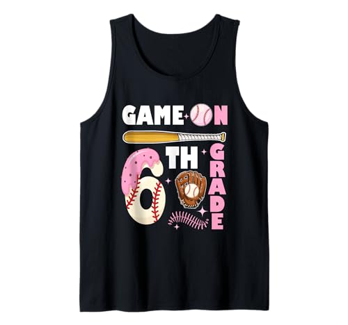 Lustige Spiele auf Baseball Drip Ice Cream der sechsten Klasse für Kinder und Jungen Tank Top Lustige Spiele auf Baseball Drip Ice Cream der sechsten Klasse für Kinder und Jungen Tank Top von Games On 6th Grade Baseball Lover Back To School