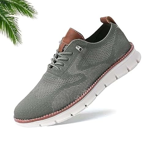 Gamfoam Wearbreeze-Schuhe for Herren, Bootsschuhe for Hineinschlüpfen mit Fußgewölbeunterstützung, Wearbreeze-Schuhe for Herren, besonders Bequeme Schuhe(Color:Dark Green,Size:9.5) von Gamfoam
