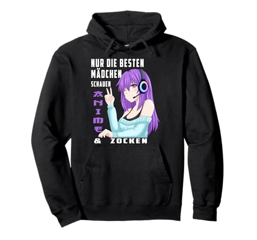 Anime Mädchen zocken Gaming Anime Manga Merch Pullover Hoodie Anime Mädchen zocken Gaming Anime Manga Merch Pullover Hoodie von Gaming Anime Mädchen