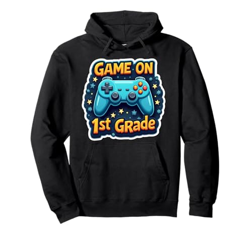 Gaming-Spiel für Jungen auf dem ersten Schulanfang in der 1. Klasse Pullover Hoodie Gaming-Spiel für Jungen auf dem ersten Schulanfang in der 1. Klasse Pullover Hoodie von Gaming Boys Game On 1st Grade Products