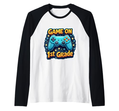 Gaming-Spiel für Jungen auf dem ersten Schulanfang in der 1. Klasse Raglan Gaming-Spiel für Jungen auf dem ersten Schulanfang in der 1. Klasse Raglan von Gaming Boys Game On 1st Grade Products