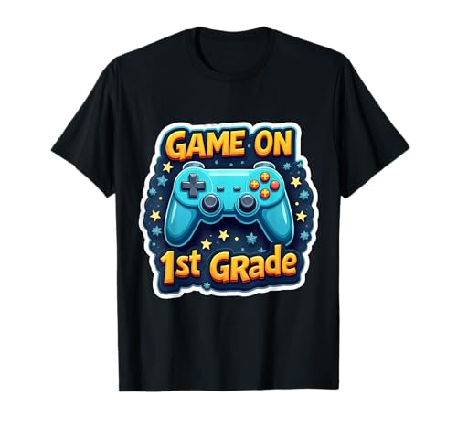 Gaming-Spiel für Jungen auf dem ersten Schulanfang in der 1. Klasse T-Shirt Gaming-Spiel für Jungen auf dem ersten Schulanfang in der 1. Klasse T-Shirt von Gaming Boys Game On 1st Grade Products