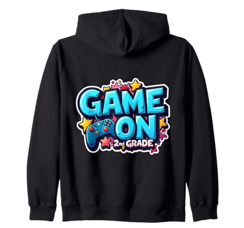 Gaming-Spiel für Jungen auf dem zweiten Schulanfang in der 2. Klasse Kapuzenjacke Gaming-Spiel für Jungen auf dem zweiten Schulanfang in der 2. Klasse Kapuzenjacke von Gaming Boys Game On 2nd Grade Products