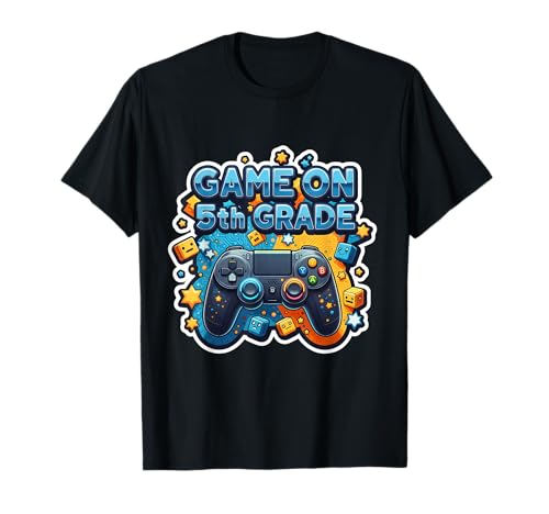 Gaming-Spiel für Jungen über den sechsten Schüler der 5. Klasse zum Schulanfang T-Shirt von Gaming Boys Game On 6th Grade Products