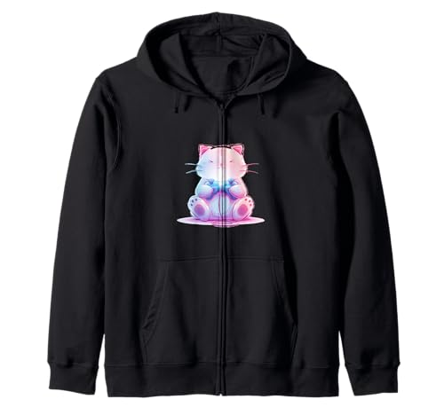 Niedliches Japanisches Gaming-Katzenkostüm für Jungen und Mädchen Kapuzenjacke von Gaming Cat Outfit