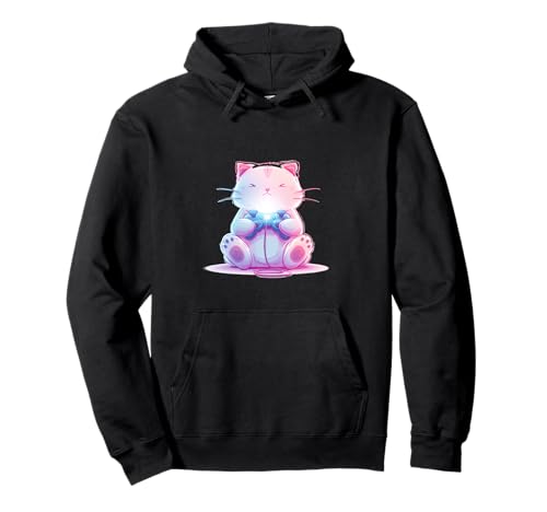 Niedliches Japanisches Gaming-Katzenkostüm für Jungen und Mädchen Pullover Hoodie von Gaming Cat Outfit