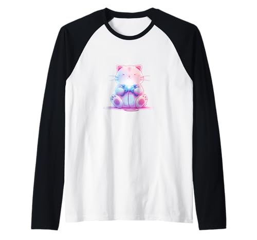 Niedliches Japanisches Gaming-Katzenkostüm für Jungen und Mädchen Raglan von Gaming Cat Outfit