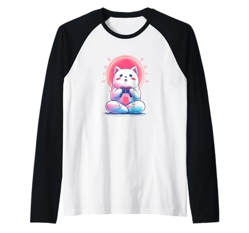 Videospiele Katzenkostüm für Erwachsene und Kinder Raglan von Gaming Cat Outfit