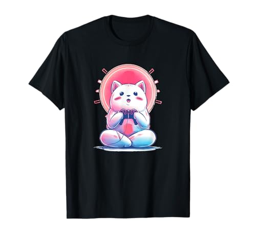 Videospiele Katzenkostüm für Erwachsene und Kinder T-Shirt von Gaming Cat Outfit