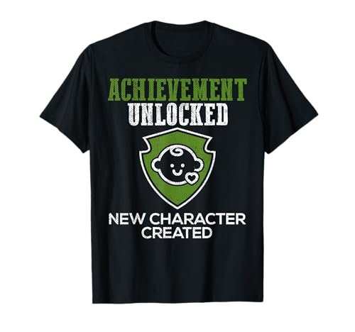 Erfolg Freigeschaltet Lustiger Gamer Eltern Baby T-Shirt von Gaming Eltern und Neugeborenen Humor