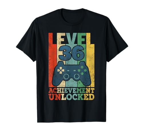 36. Gamer Geburtstag Mann 36 Jahre Level 36 Männer Geschenk T-Shirt 36. Gamer Geburtstag Mann 36 Jahre Level 36 Männer Geschenk T-Shirt von Gaming Geburtstagsgeschenke Für Gamer Männer