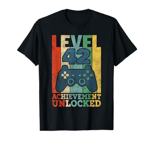 42. Gamer Geburtstag Mann 42 Jahre Level 42 Männer Geschenk T-Shirt 42. Gamer Geburtstag Mann 42 Jahre Level 42 Männer Geschenk T-Shirt von Gaming Geburtstagsgeschenke Für Gamer Männer