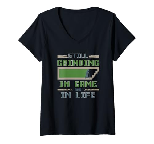 Damen Lustiger Gamer für Coole Großeltern, die Spielen T-Shirt mit V-Ausschnitt Damen Lustiger Gamer für Coole Großeltern, die Spielen T-Shirt mit V-Ausschnitt von Gaming Grandparents Apparel for Fun, Family Time