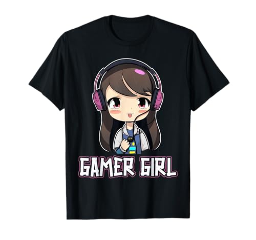 Gaming Konsole PC Zockerin Zocken Mädchen Gamer Girl T-Shirt Gaming Konsole PC Zockerin Zocken Mädchen Gamer Girl T-Shirt von Gaming Konsole PC Mädchen Zocken Gamer Girl