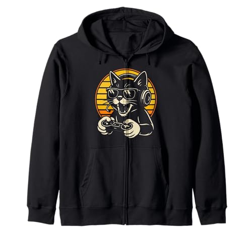 Lustiger Spieler, Gamer, Katze, Kätzchen, Kätzchen, Geschenk für Männer und Frauen Kapuzenjacke Lustiger Spieler, Gamer, Katze, Kätzchen, Kätzchen, Geschenk für Männer und Frauen Kapuzenjacke von Gaming Lover Cat Owner Boys Girls Graphic Design