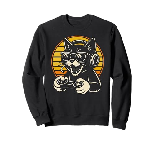 Lustiger Spieler, Gamer, Katze, Kätzchen, Kätzchen, Geschenk für Männer und Frauen Sweatshirt Lustiger Spieler, Gamer, Katze, Kätzchen, Kätzchen, Geschenk für Männer und Frauen Sweatshirt von Gaming Lover Cat Owner Boys Girls Graphic Design