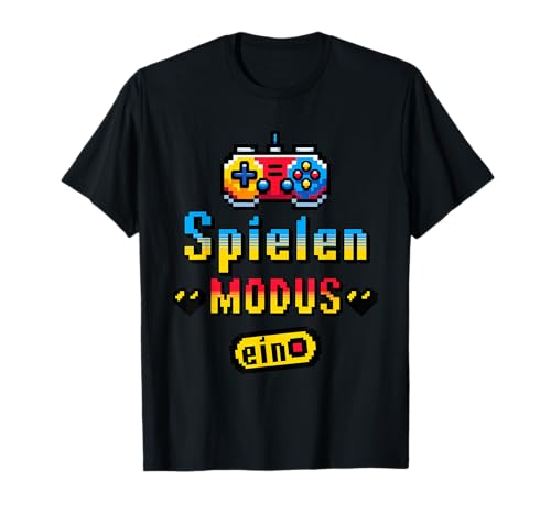 Spielemodus im Retro-Look, Pixel-Art-Gaming-Modus für Kinder T-Shirt Spielemodus im Retro-Look, Pixel-Art-Gaming-Modus für Kinder T-Shirt von Gaming Mode On Retro, Pixel Art Gaming Boys Gamer
