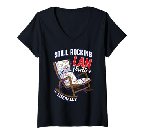 Damen Lustiges Gaming-Großeltern für Opa oder Oma T-Shirt mit V-Ausschnitt Damen Lustiges Gaming-Großeltern für Opa oder Oma T-Shirt mit V-Ausschnitt von Gaming with Jen Kids Funny Gaming Grandparent