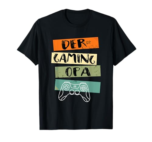 Herren Gamer Opa Zocker Gaming T-Shirt von Gaming