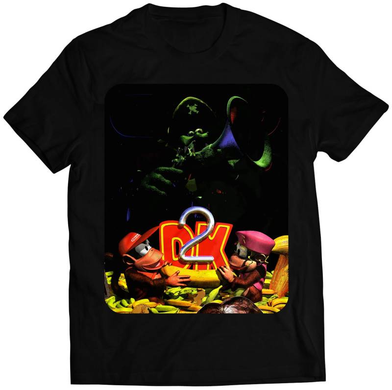 Dkc2 Promo Cover V6 Premium Unisex T-Shirt | Vektorisiertes Design von GamingTee