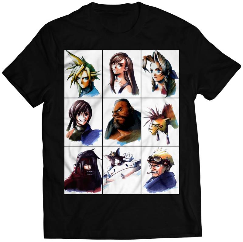 Ff7 Vii Portraits Premium Unisex T-Shirt | Vektorisiertes Design von GamingTee