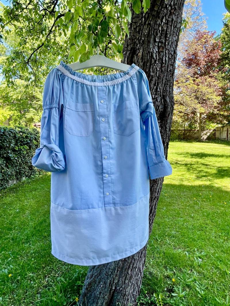 Upcycling, Hemd, Herrenhemd, Carmenkleid Upcycling, Hemd, Herrenhemd, Carmenkleid von GammaStudio030