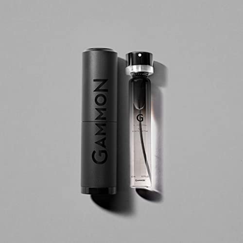 GAMMON Black Notes Parfum Starter G (1x20 ml), Das Aromatisch-Fruchtige BLACK GUITAR Herren Fougère Duft, 20% Parfum-Öl, Inklusive Hochwertigem Aluminium Suit von Gammon