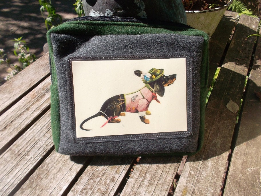 Gamsjaga Loden Tasche Dackel Gamsjaga Loden Tasche Dackel von GamsjagaFashion