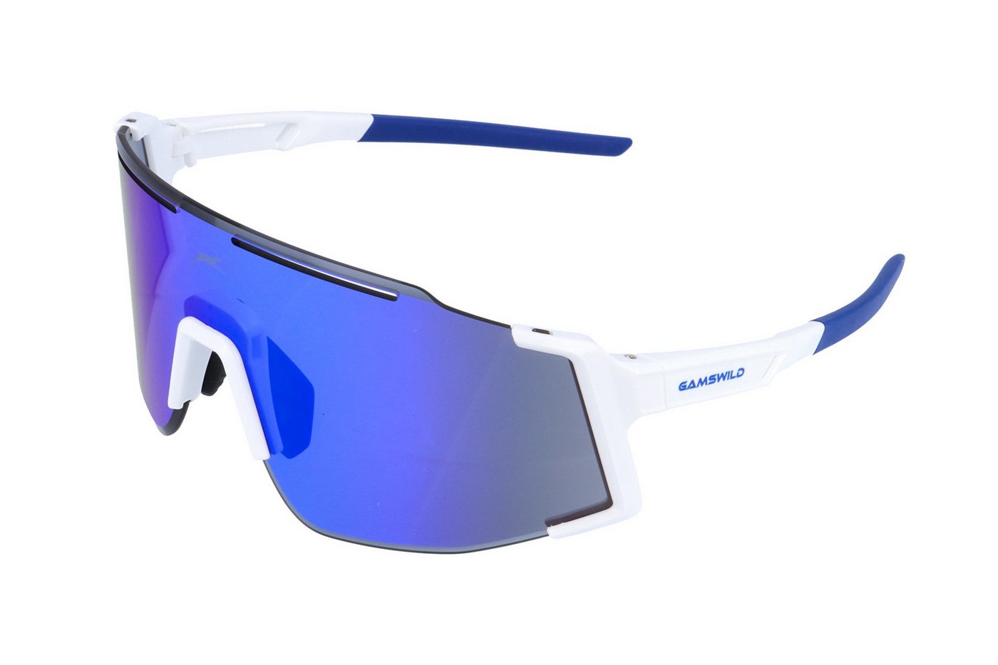 Gamswild Monoscheibensonnenbrille UV400 Sonnenbrille Skibrille Fahrradbrille eng anliegend Sportbrille WS5844 Damen, Herren, beere, grün, grau von Gamswild
