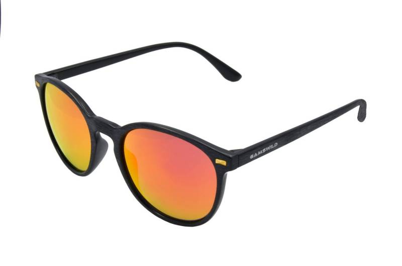 Gamswild Sonnenbrille UV400 GAMSSTYLE Holzoptik verspiegelte Gläser Modebrille Damen Herren Modell WM1020 WM1122 von Gamswild